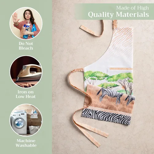 Vista 789 de Maison d' Hermine Delantales para mujer con bolsillo, 100% algodón (27.50 x 31.50 pulgadas)
