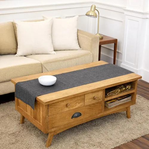 Vista 87 de Solino Home - Camino de mesa de lino natural claro, 14 x 36 pulgadas, Athena, para Acción de Gracias, Navidad, vacaciones, lavable a máquina