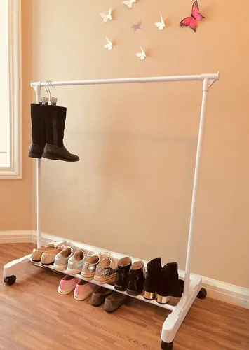 Vista 7 de Colgador para ropa de niños - Organizador de ropero para niños - Con colgadores de terciopelo para ropa de niños (Incluye 10 colgadores para niños)