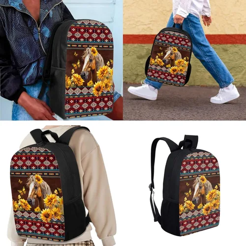 Vista 101 de HUGS IDEA Juego de 3 bolsas escolares con aislamiento térmico para el almuerzo, estuche para lápices