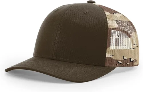 Vista 22 de Richardson 112 Gorra de Camionero - Gorra Snapback Ajustable Premium - Gorras Richardson en Blanco de Seis Paneles Estructurados Árbol real Max 7