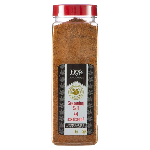 Vista 2 de Hy's Sal sazonada, sin Msg, 2.2 lbs/2.2 libras, (paquete de 2) (importado de Canadá)