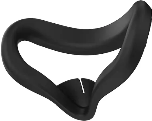 Vista 2 de Funda de silicona para Oculus Quest 2 Funda de cojín para cara a prueba de sudor a prueba de luz VR Accesorios negro