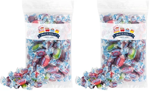 Vista 3 de Caramelo duro "sin azúcar" – Deliciosa bolsa de 7.5 onzas de sabores surtidos de frutas – Embalado por Snackadilly