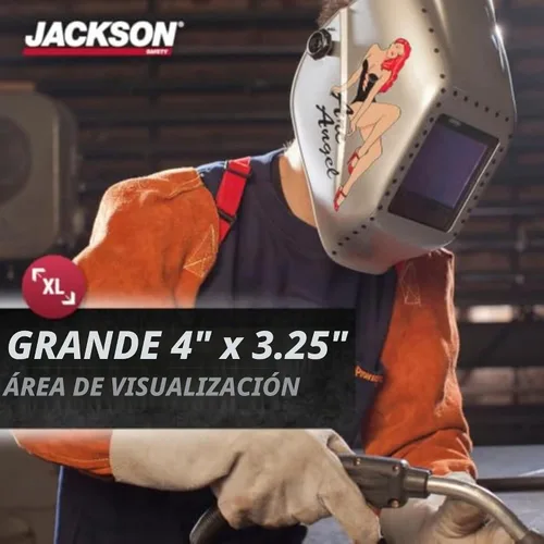 Vista 4 de Jackson Safety TrueSight - Casco de soldadura con oscurecimiento automático, ANSI Z87.1 ADF Hood