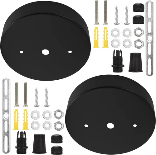 Vista 14 de Sangle Sopffy - Kit de toldo de luz colgante, kit de toldo de iluminación de techo de 5 1/8 pulgadas con todos los accesorios de montaje, cubierta