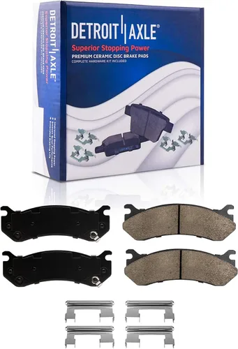 Vista 122 de Detroit Axle - Pastillas de Freno Delantero para Nissan Altima Maxima Sentra 350Z Cube Juke Versa INFINITI G35 I30 I35 Suzuki SX4 Crossover