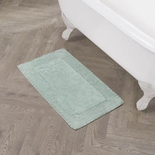 Vista 33 de Laura Ashley Ruffle tapete para baño de algodón de 17 x 24 pulgadas