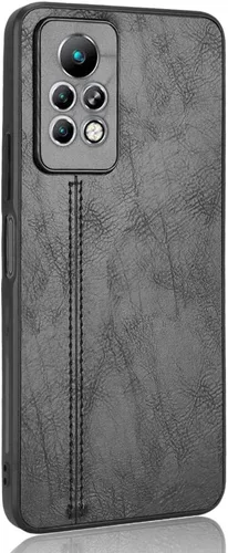 Vista 2 de Funda de teléfono para Infinix Note 11 Pro/11s, funda para Infinix Note 11 Pro/11s Funda protectora de piel sintética tipo vaca, antideslizante, a