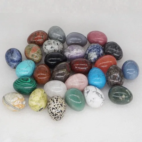 Vista 3 de Meditación Home Piedras de Cristal de 1.181x1.575 in, huevo Natural, Reiki Gema Mineral, artesanía, decoración del hogar, Regalo