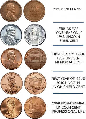 Vista 2 de Colección completa de Lincoln Penny Design de American Coin Treasures