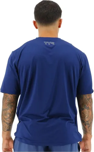 Vista 6 de TYR Camiseta de manga corta para hombre con protección solar UPF 50+