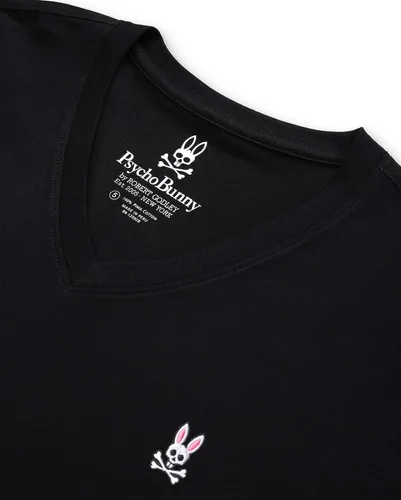 Vista 6 de Camiseta clásica con cuello en V gris para hombre - B6U100CRPC