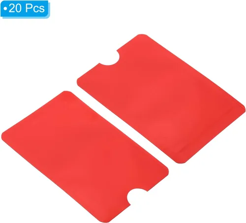 Vista 9 de PATIKIL Mangas de bloqueo RFID, fundas de aluminio para prevención de robo de identidad, fundas protectoras seguras para tarjetas de crédito, Negro