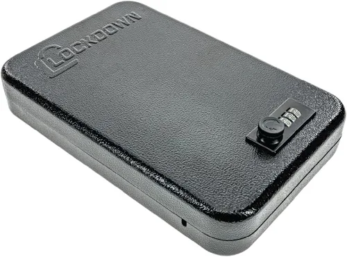 Vista 7 de Lockdown Keyed Full Size Handgun Vault with All Steel Construction, TSA Approval and California DOJ Certification for Secure Storage and Travel