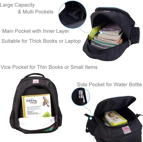 Vista 6 de MATMO Mochila de fútbol para niños, mochila con estampado de fútbol, mochila escolar con patrón de fútbol, Mochila 23-4, dibujos animados