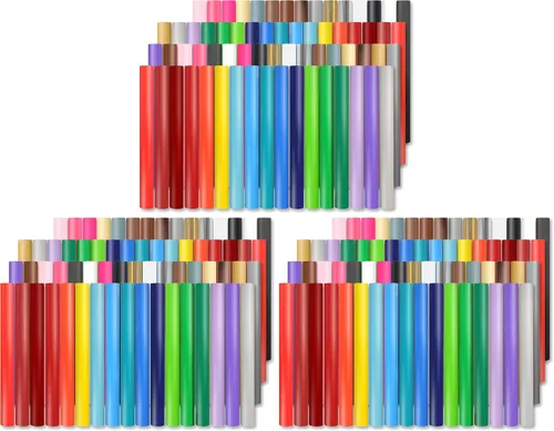 Vista 27 de Lya Vinyl - Paquete de 10 hojas de vinilo adhesivo permanente cepillado autoadhesivo, hojas para decoración del hogar, tazas, vasos, ventanas