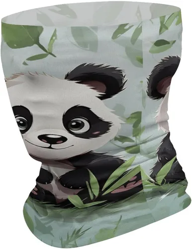 Vista 2 de Panda Neck Gaiter for Men Women Upf 50+ Sun Protection Balaclava Face Mask Cover Moisture Wicking & Quick Dry Neckerchief Seamless Ski Mask Sports