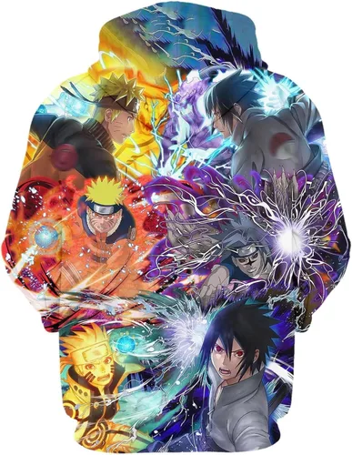 Vista 3 de NATJUN Japanese anime hoodie aldult Comfortable waterproof hoodies cartoon fashion Casual sweatshirts