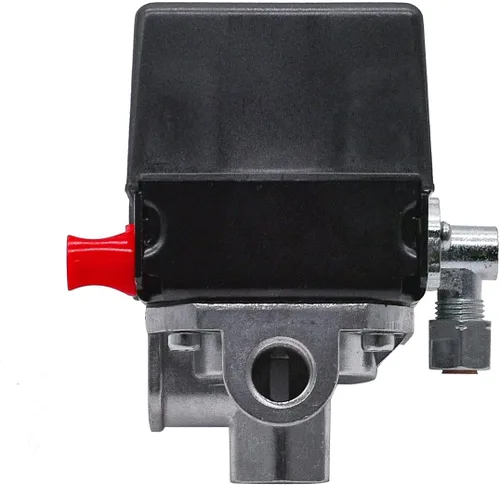 Vista 4 de Z-D26612 Interruptor de presión del compresor de aire apto para cable Porter 150/120 PSI 26 amperios 120/240V ZD26612