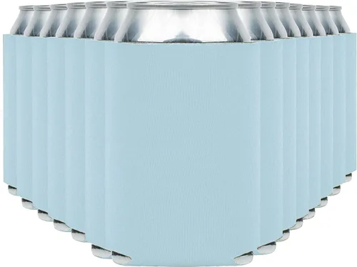 Vista 18 de Fundas enfriadoras de latas de cerveza en blanco (paquete de 14) fundas enfriadoras de latas de cerveza con aislamiento suave - Fundas negras lisas
