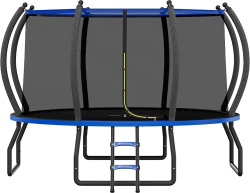 Vista 12 de YUMPIE 8FT 10FT 12FT 14FT 16FT Quick-Connect Outdoor Trampoline with Ladder Negro