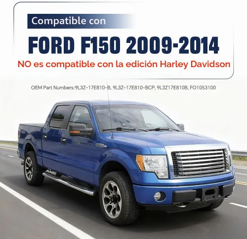 Vista 6 de PIT66 Protectores de parachoques delantero, almohadillas compatibles con Ford F150 2009-2014/no compatible con Harley Edition Driver and Passenger