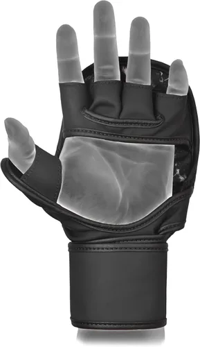 Vista 3 de MMA Fighter Grappling Guantes Guantes Guantes de Entrenamiento Guantes