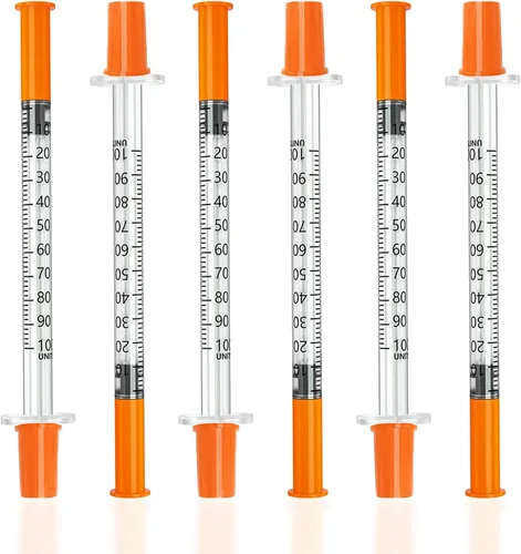 Vista 10 de Jeringas 0.0 fl oz 30G 5/16" (8mm), envueltas individualmente, caja de 100 jeringas de laboratorio