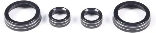 Vista 8 de Cubierta de botón de ajuste de volumen de aire acondicionado de aleación de aluminio compatible con Chevrolet Corvette C7 2014 2015 2016 2017 2018