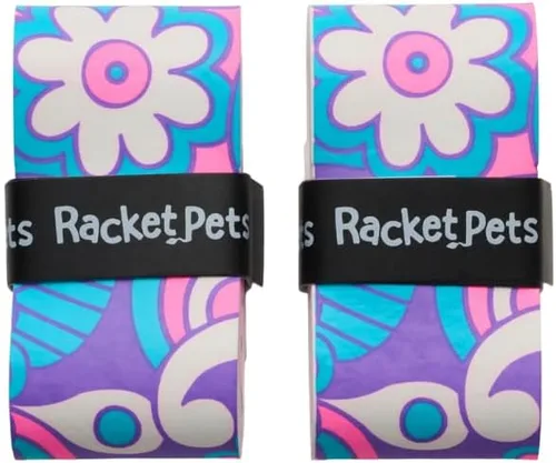 Vista 10 de Racket Pets Raqueta de tenis para niños, cinta antideslizante de agarre de tenis con estampado animal para raquetas juveniles, divertido agarre