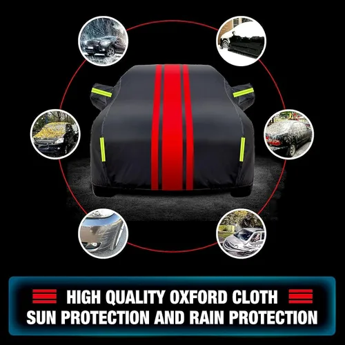 Vista 13 de Funda completa de automóvil compatible con Audi Q2/Q3/Q4/Q5/Q6/Q7/Q8, para todo tipo de clima, impermeable, transpirable, con cremallera, cubierta