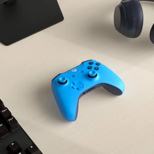 Vista 2 de Microsoft XBOX One Wireless Video Gaming Controller, Blue (Renewed)