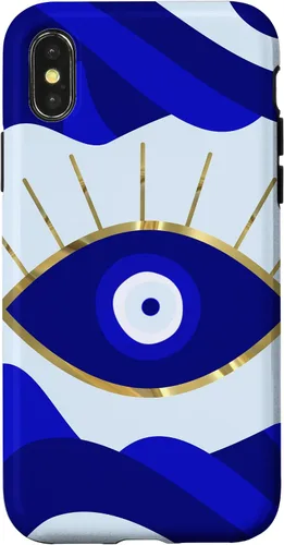 Vista 5 de Funda para iPhone 13 Pro Max Lava All Seeing Blue Evil Eye