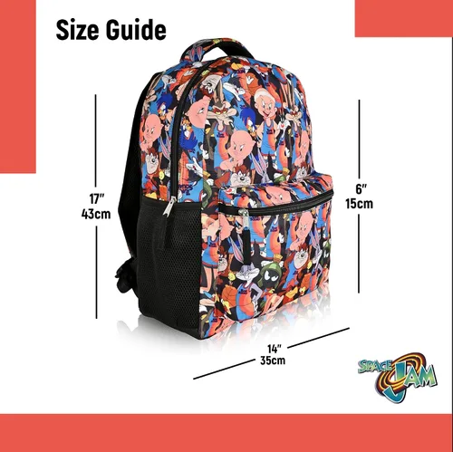 Vista 4 de space jam Mochila con licencia oficial de SpaceJam A New Legacy Tune Squad Basketball