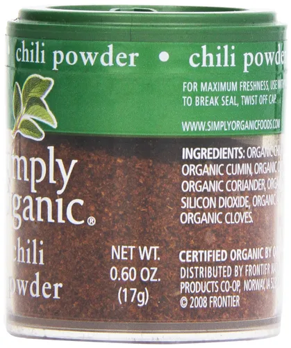 Vista 4 de Simply Organic, Mini chile en polvo, 0.60 oz