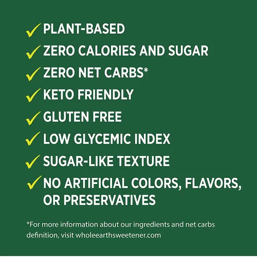 Vista 4 de Whole Earth Sweetener Co. Edulcorante 100% Eritritol