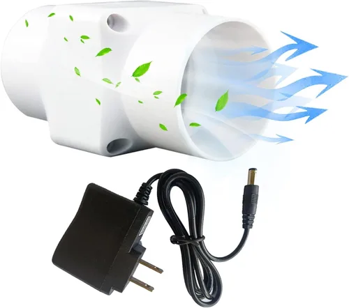 Vista 8 de Ventilador de conducto en línea de 2 pulgadas con controlador de velocidad variable 12v 6w Ventilador de escape de ventilación Ventiladores