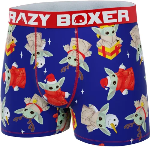 Vista 4 de CRAZYBOXER Ropa interior para hombre The Mandalorian Transpirable Antideslizante Cintura Premium Boxer Brief (embalaje creativo)