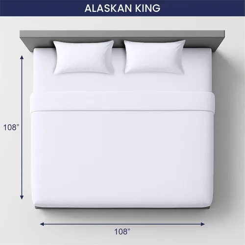 Vista 3 de SGI Bedding 108" x 108" Juego de sábanas de 4 piezas de tamaño Alaskan King de 1000 hilos 100% de algodón egipcio - Sábanas de bolsillo profundo