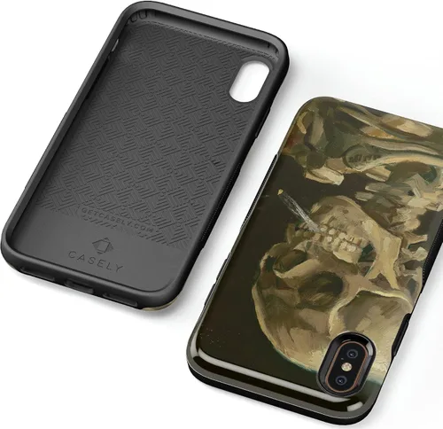 Vista 70 de Casely Funda para iPhone Xs Max Funda con estampado de festival (solo buenas vibraciones)