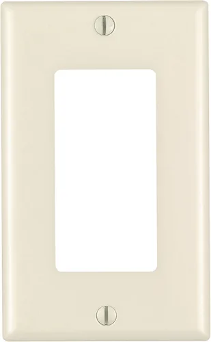 Vista 7 de Placa soporte para tomacorriente Leviton, tamaño estándar, termoestable, M02-80401-WMP, 120 volts Blanco