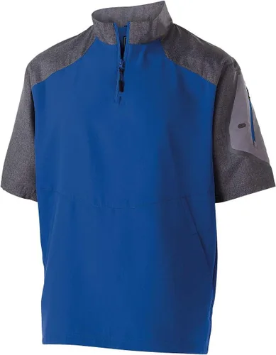Vista 19 de Holloway Raider Chaqueta Pullover Cage - Ropa Atlética Resistente a la Intemperie con Cremallera de un Cuarto y Bolsillo en la Manga Negro