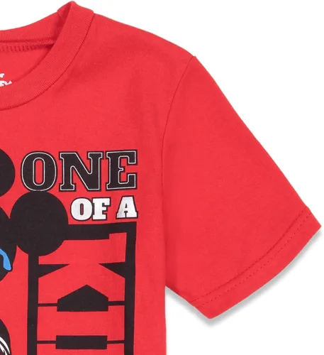 Vista 4 de Disney- Camisa de manga corta y pantalones cortos de malla de Mickey Mouse