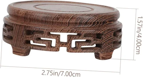 Vista 4 de DECHOUS Soporte de exhibición para taza de té, soporte de maceta para el hogar, maceta de madera, escritorio, 4 uds