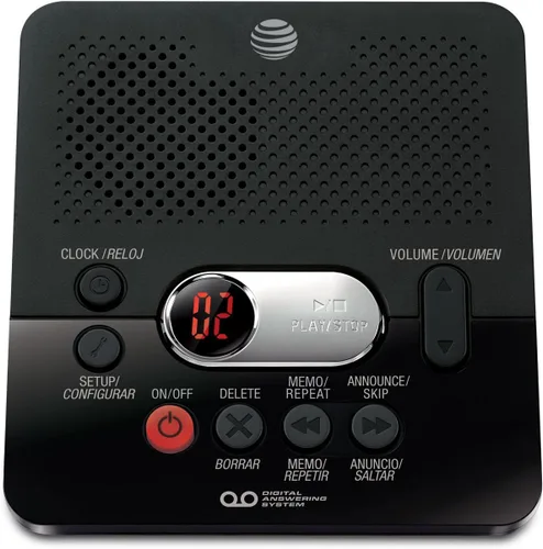 Vista 2 de Sistema de contestador digital ATT Negro 1740