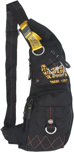 Vista 31 de Mochila de nylon para el pecho, mochila de viaje en bicicleta y gimnasio