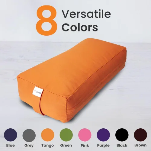 Vista 79 de Sol Living Almohada de yoga rectangular para meditación, accesorios de meditación de algodón, almohada de meditación restaurativa de yoga, almohada