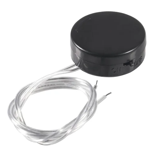 Vista 2 de Alinan 20 cables tipo plomo 2 x 3 V CR2032 moneda botón celda batería caso con interruptor de encendido/apagado, soporte de batería CR2032 titular