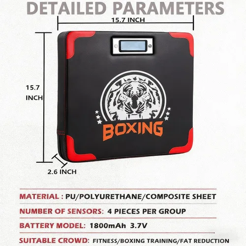 Vista 2 de Probador de fuerza de boxeo, que muestra fuerza y velocidad, una máquina perforadora con altura ajustable, una máquina colgante de pared de boxeo